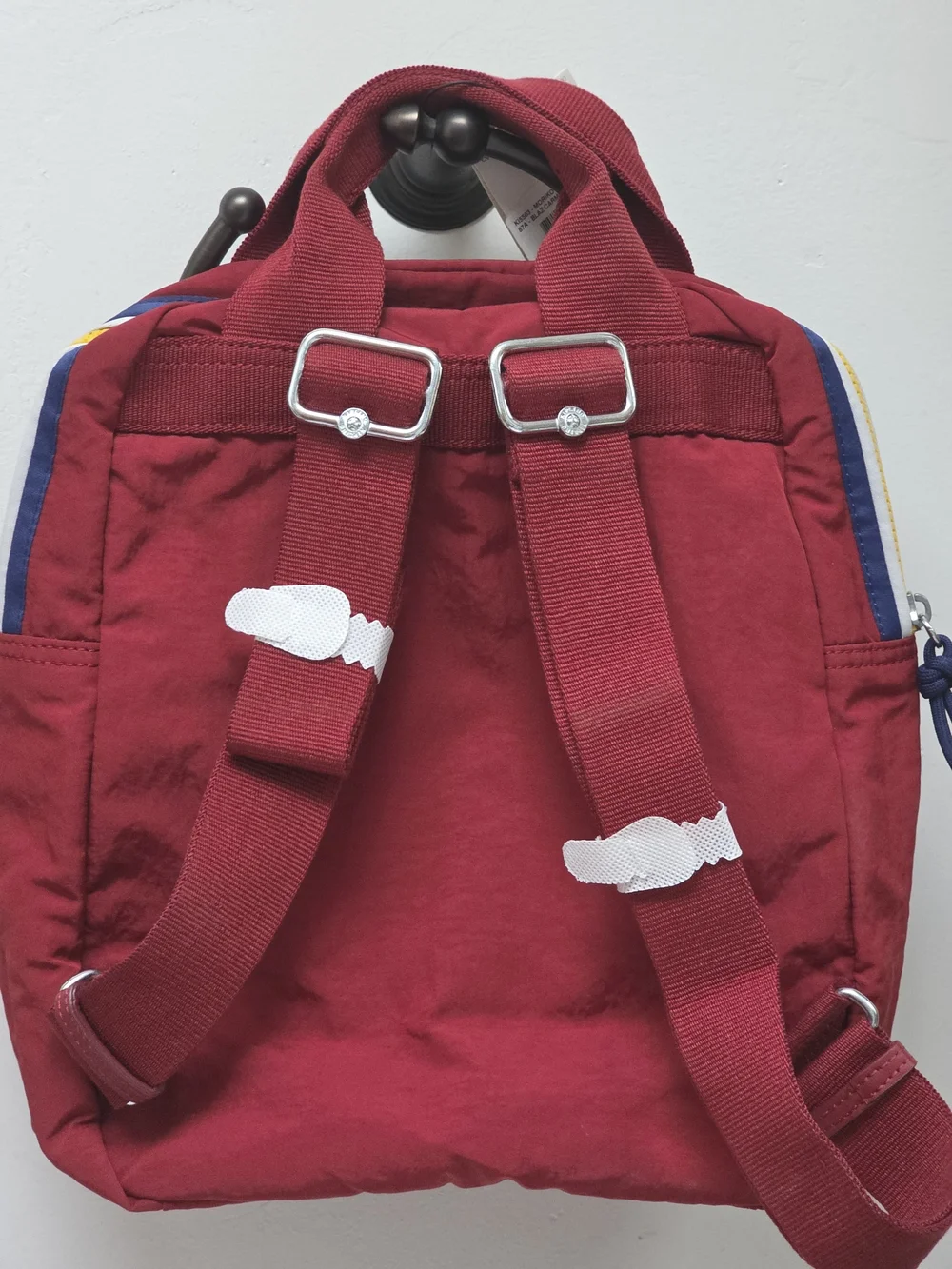 Kipling Seoul Moriko Carmine Backpack With Monkey Charm